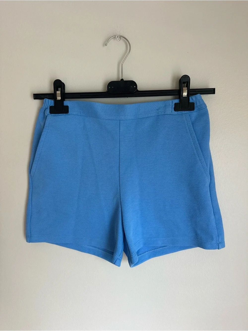 NEW BISBY Girls Basic Short - Delphinium Size 12 Blue Elastic Waist & Pockets